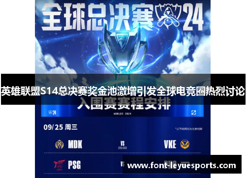 英雄联盟S14总决赛奖金池激增引发全球电竞圈热烈讨论 英雄联盟S14总决赛奖金池激增引发全球电竞圈热烈讨论
